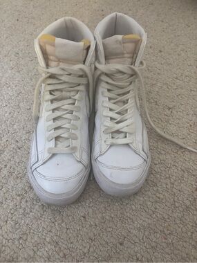 Nike White Blazers